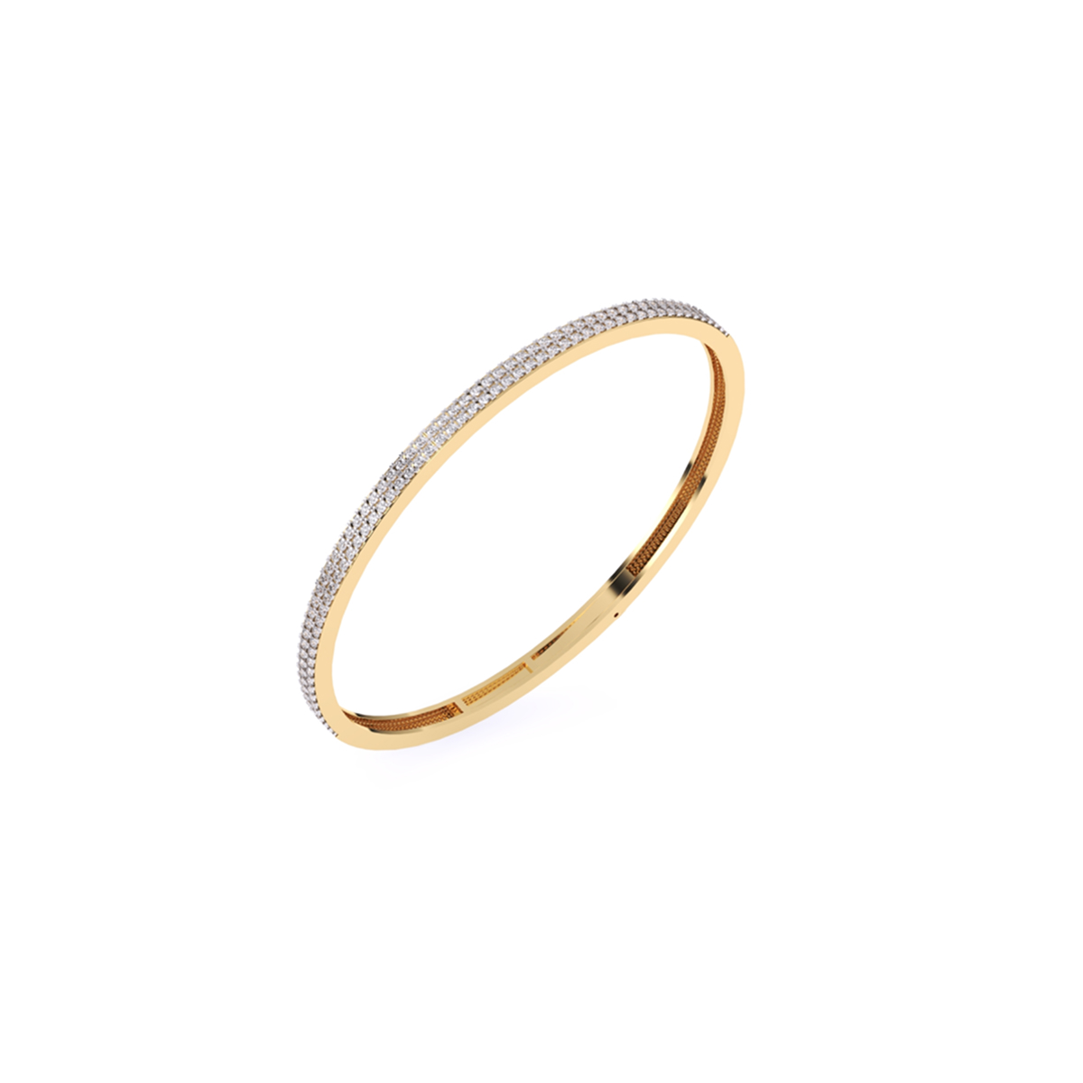 Charming Half Eternity Round Lab Grown Bracelet